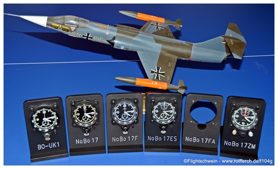 Borduhren der F-104G