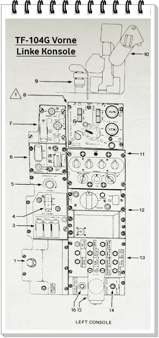Instrumente der TF-104G des vorderen  F�hreraumes