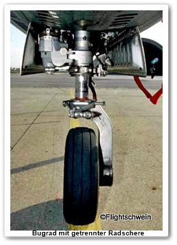 Bugrad mit getrennter Radschere