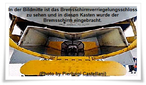 Bremsschirmkastenschloss