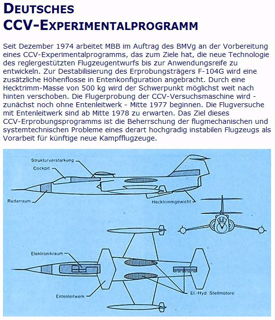 Deutsches Experimentalprojekt CCV