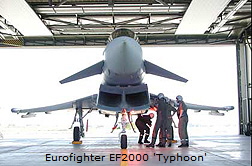Eurofighter beim Hallenaufenthalt Eurofighter beim Hallenaufenthalt