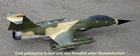 Das F-104D-Modell von Thomas Brckelt