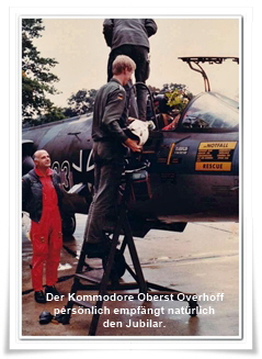 Empfang eines Jubilars auf F-104G in N�rvenich