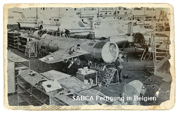 F104G-Fertigung bei Fa. SABCA in Belgien F104G-Fertigung bei Fa. SABCA in Belgien