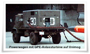 Powerwagen = Unimog mit Anlassturbine