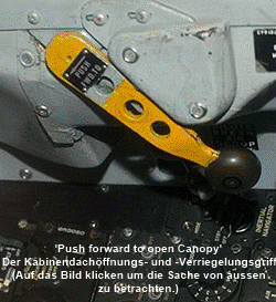 Der Kabinendach�ffnungsgriff