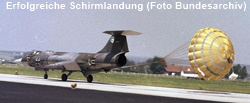 Erfolgreiche Schirmlandung