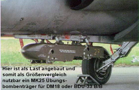 �bungsbombentr�ger MK25 (Foto:  W. Peeters)