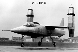 VJ-101 X1 beim Senkrechtstart (Quelle Luftwaffe)