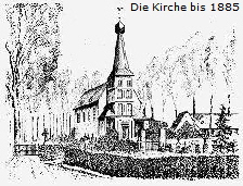 Unsere Kirche zierte anfangs ein Zwiebelturm